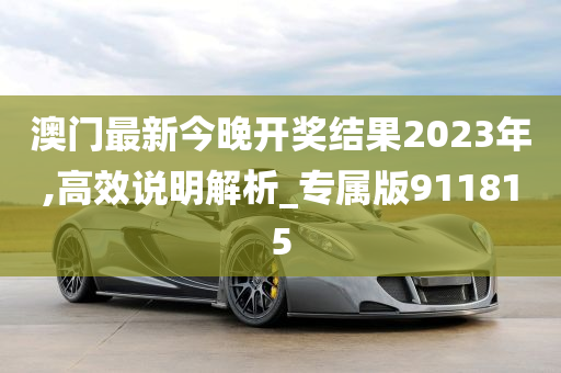 澳门最新今晚开奖结果2023年,高效说明解析_专属版911815