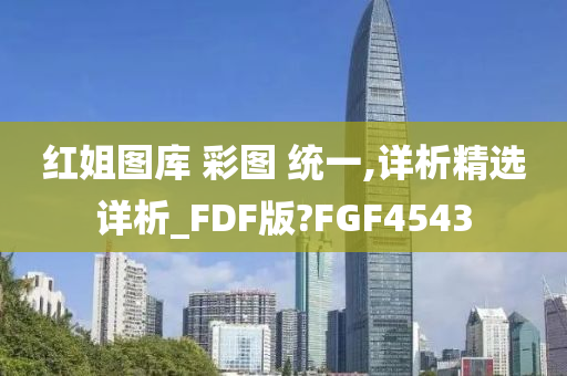 红姐图库 彩图 统一,详析精选详析_FDF版?FGF4543