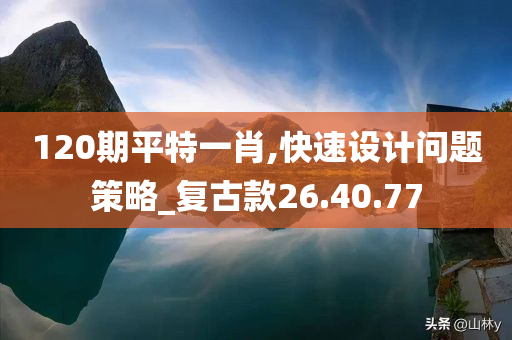 120期平特一肖,快速设计问题策略_复古款26.40.77