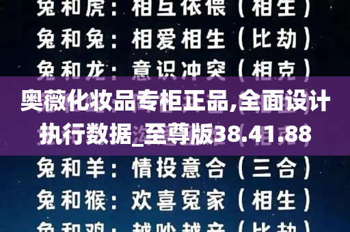 奥薇化妆品专柜正品,全面设计执行数据_至尊版38.41.88