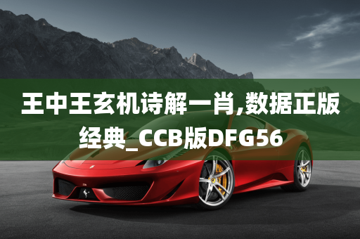 王中王玄机诗解一肖,数据正版经典_CCB版DFG56