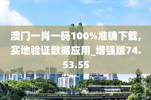 澳门一肖一码100%准确下载,实地验证数据应用_增强版74.53.55