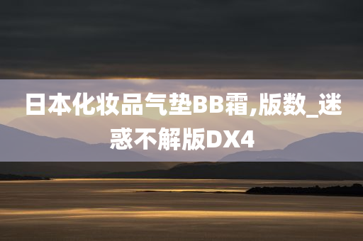 日本化妆品气垫BB霜,版数_迷惑不解版DX4