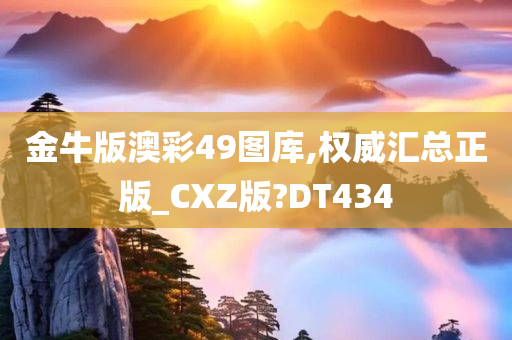 金牛版澳彩49图库,权威汇总正版_CXZ版?DT434