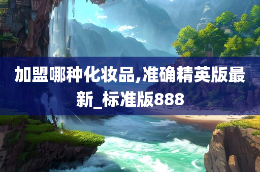 加盟哪种化妆品,准确精英版最新_标准版888