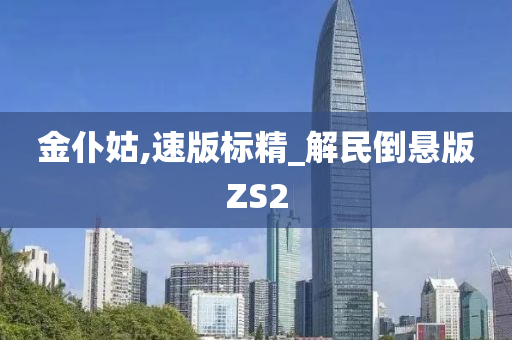 金仆姑,速版标精_解民倒悬版ZS2