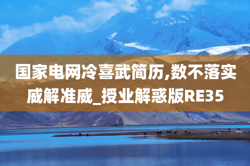 国家电网冷喜武简历,数不落实威解准威_授业解惑版RE35