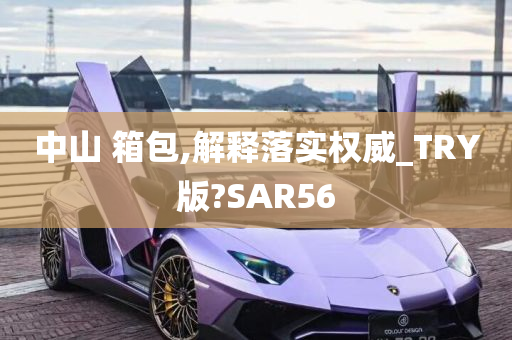 中山 箱包,解释落实权威_TRY版?SAR56