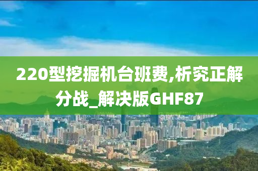 220型挖掘机台班费,析究正解分战_解决版GHF87