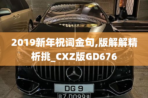 2019新年祝词金句,版解解精析挑_CXZ版GD676