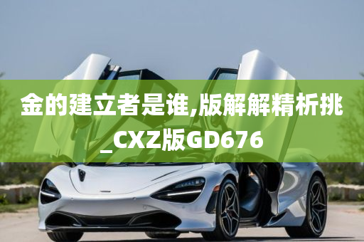 金的建立者是谁,版解解精析挑_CXZ版GD676