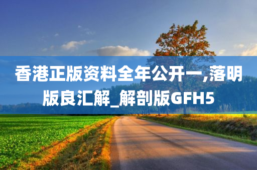 香港正版资料全年公开一,落明版良汇解_解剖版GFH5