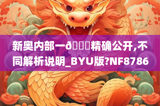 新奥内部一🐎精确公开,不同解析说明_BYU版?NF8786