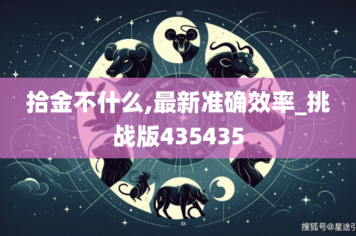 拾金不什么,最新准确效率_挑战版435435