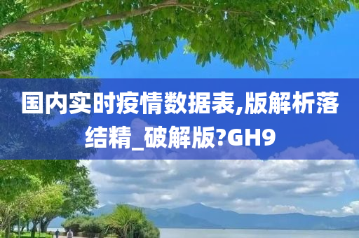 国内实时疫情数据表,版解析落结精_破解版?GH9