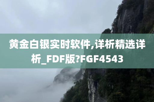 黄金白银实时软件,详析精选详析_FDF版?FGF4543