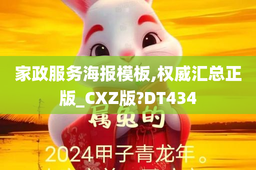 家政服务海报模板,权威汇总正版_CXZ版?DT434