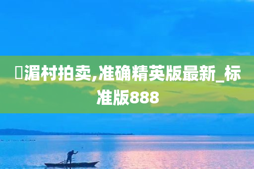 湴湄村拍卖,准确精英版最新_标准版888