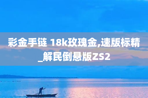 彩金手链 18k玫瑰金,速版标精_解民倒悬版ZS2