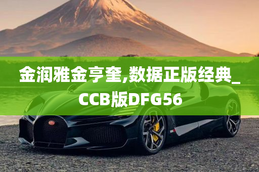 金润雅金亨奎,数据正版经典_CCB版DFG56