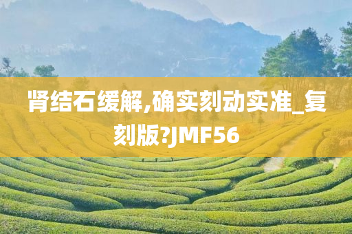 肾结石缓解,确实刻动实准_复刻版?JMF56