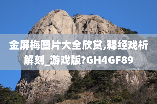 金屏梅图片大全欣赏,释经戏析解刻_游戏版?GH4GF89