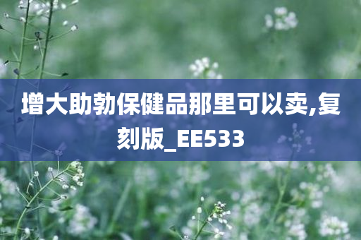 增大助勃保健品那里可以卖,复刻版_EE533