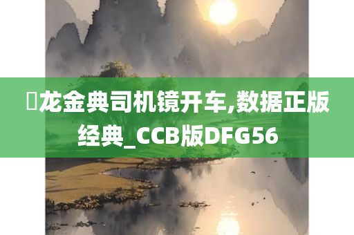 㬧龙金典司机镜开车,数据正版经典_CCB版DFG56