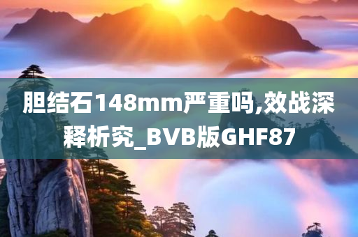 胆结石148mm严重吗,效战深释析究_BVB版GHF87