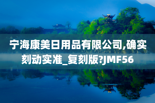 宁海康美日用品有限公司,确实刻动实准_复刻版?JMF56