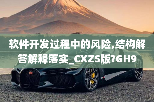 软件开发过程中的风险,结构解答解释落实_CXZS版?GH9