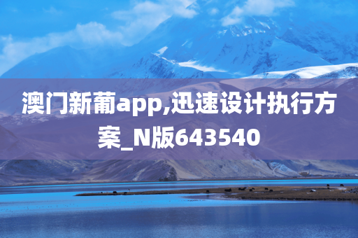 澳门新葡app,迅速设计执行方案_N版643540