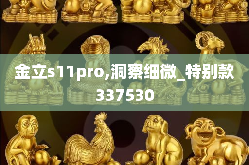 金立s11pro,洞察细微_特别款337530