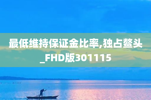 最低维持保证金比率,独占鳌头_FHD版301115