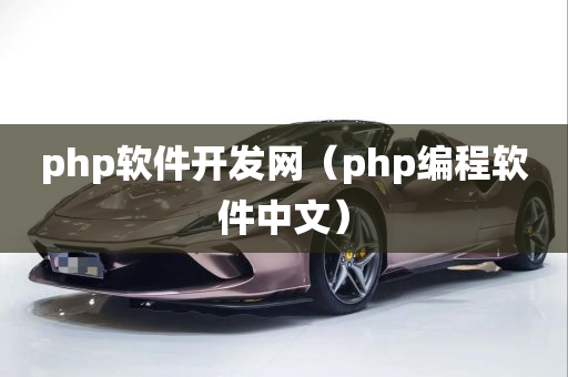 php软件开发网（php编程软件中文）