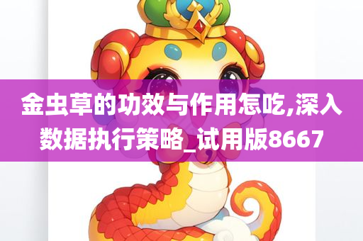 金虫草的功效与作用怎吃,深入数据执行策略_试用版8667