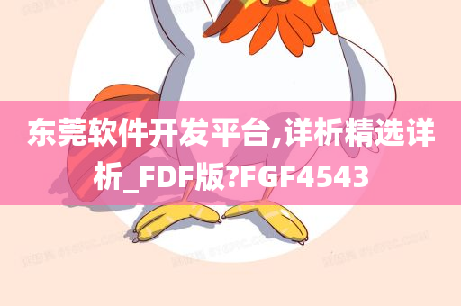 东莞软件开发平台,详析精选详析_FDF版?FGF4543