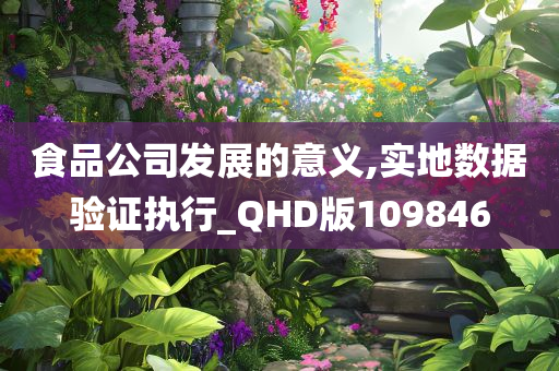 食品公司发展的意义,实地数据验证执行_QHD版109846