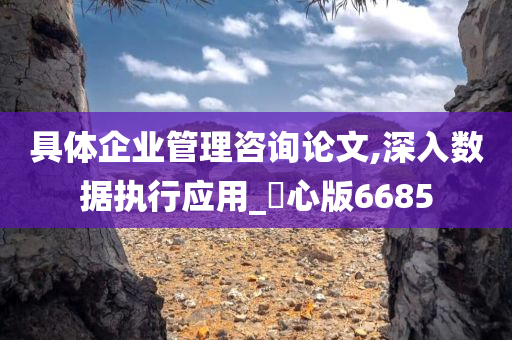 具体企业管理咨询论文,深入数据执行应用_咈心版6685