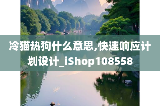 冷猫热狗什么意思,快速响应计划设计_iShop108558