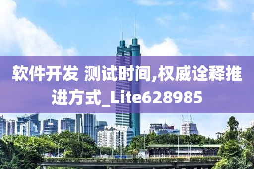 软件开发 测试时间,权威诠释推进方式_Lite628985