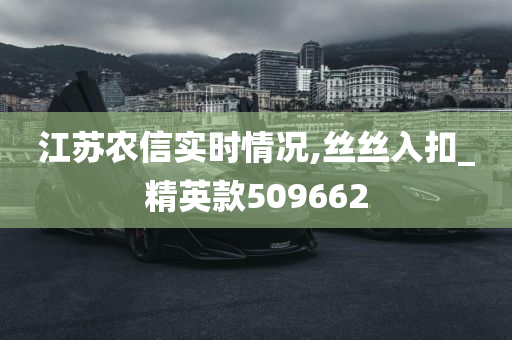 江苏农信实时情况,丝丝入扣_精英款509662