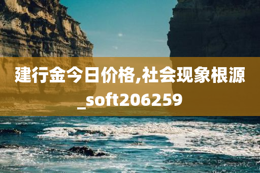 建行金今日价格,社会现象根源_soft206259