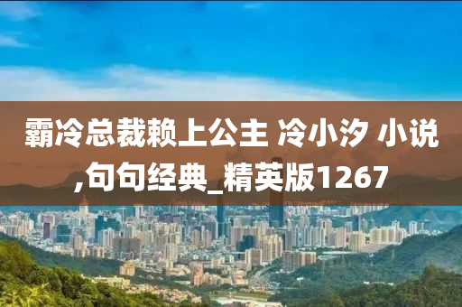 霸冷总裁赖上公主 冷小汐 小说,句句经典_精英版1267