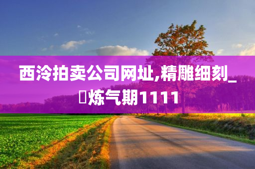 西泠拍卖公司网址,精雕细刻_‌炼气期1111