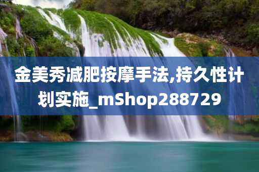 金美秀减肥按摩手法,持久性计划实施_mShop288729