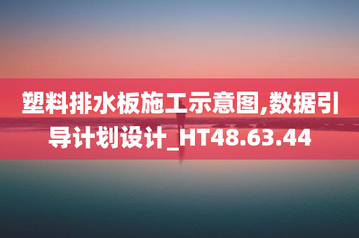 塑料排水板施工示意图,数据引导计划设计_HT48.63.44