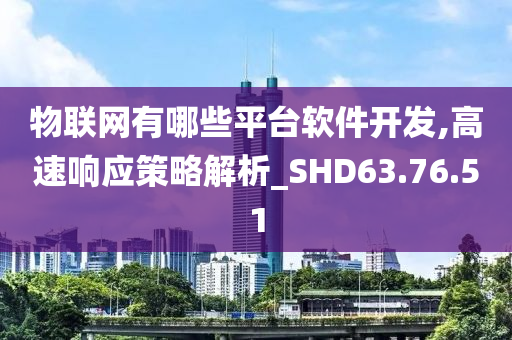 物联网有哪些平台软件开发,高速响应策略解析_SHD63.76.51