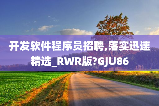 开发软件程序员招聘,落实迅速精选_RWR版?GJU86