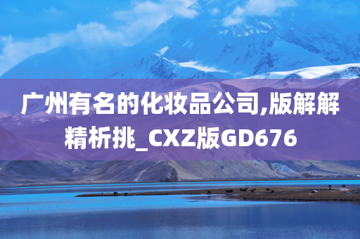 广州有名的化妆品公司,版解解精析挑_CXZ版GD676